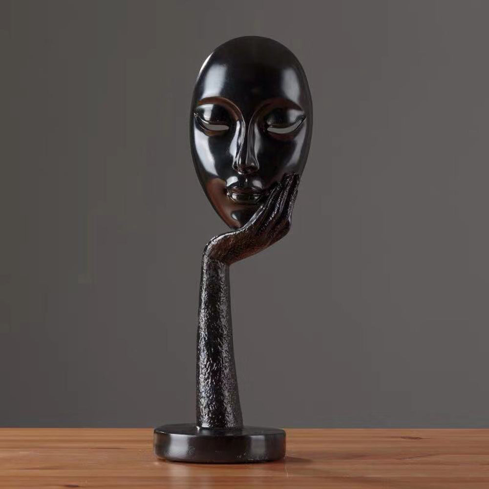 Lady Mask Resin Figurine