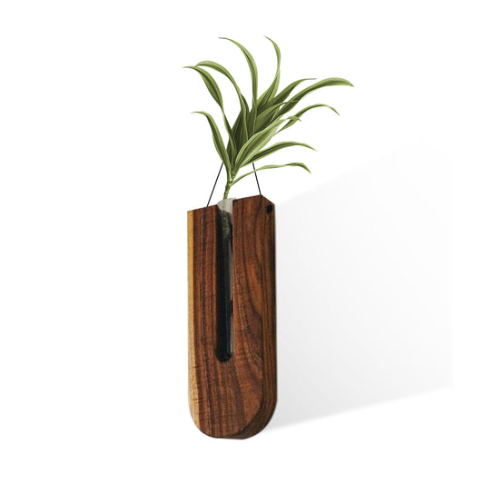 Wooden Vase Indoor Wall Hanging Planter